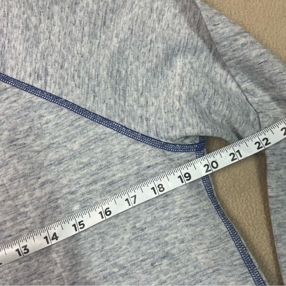 Marine Layer shirt womens medium blue reversible raglan long sleeve - Picture 4 of 8